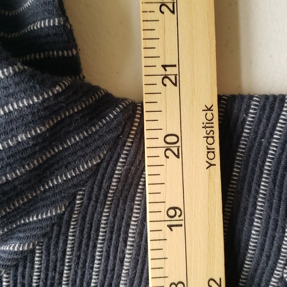 J. Jill Sheath Dress Large Navy Blue Stripe Pockets Work Office Career Corpcore - Picture 13 of 13